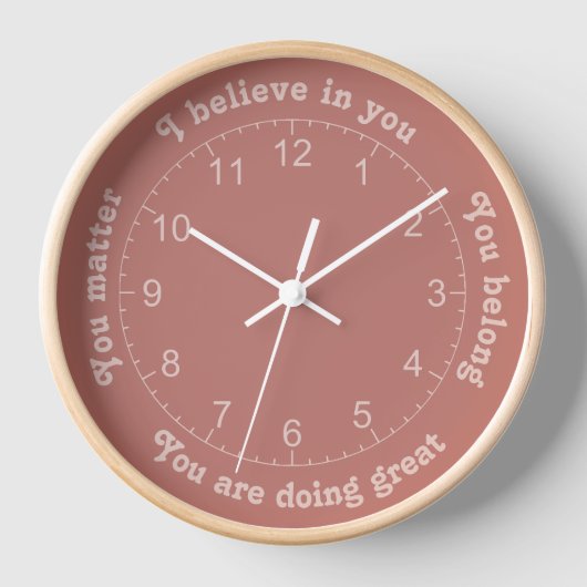 Horloge Affirmations positives (Recto)