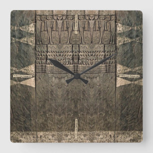 Horloge africaine de sculpture