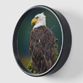Horloge Aigle américain perché (Angle)