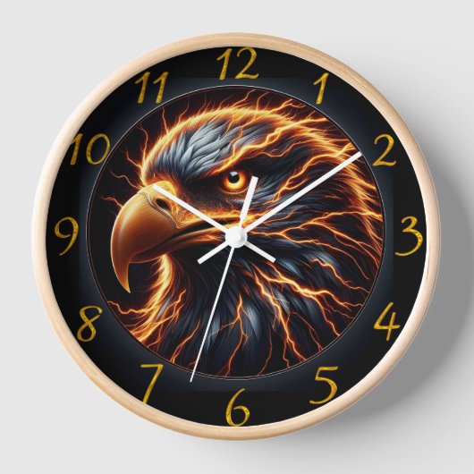 Horloge Aigle flamboyant (Recto)