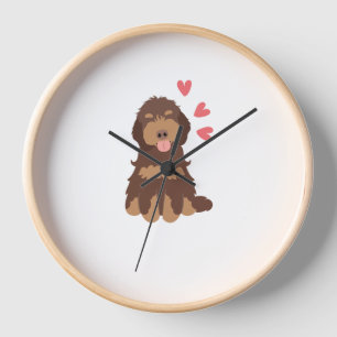 Horloge Aimer Chocolat Phantom Cockapoo Cavapoo Chien