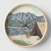 Horloge Alaska Bush Avion Et Pêche Voyage (Recto)
