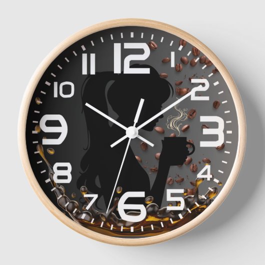 Horloge All you need is coffee (Recto)