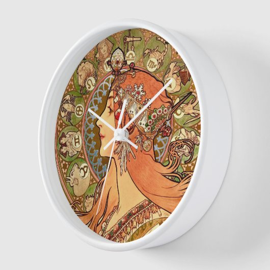 Horloge Alphonse Mucha - Zodiac (Angle)