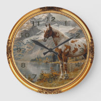 Horloge américaine Mustang Wild Horse Occidentale