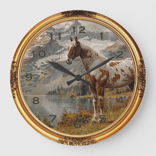 Horloge américaine Mustang Wild Horse Occidentale (Recto)