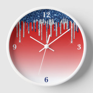 Horloge Americana Glitter Drip
