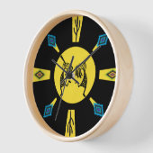 Horloge Amérindien Kokopelli Sun Southwestern (Angle)