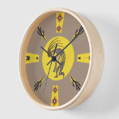 Horloge Amérindien Sun Kokopelli (Angle)