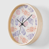 Horloge AMIS™ | Pastel Central Perk Motif (Angle)