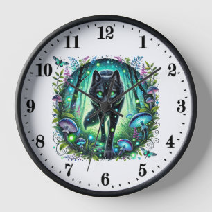 Horloge Amoureux des animaux loups mignons