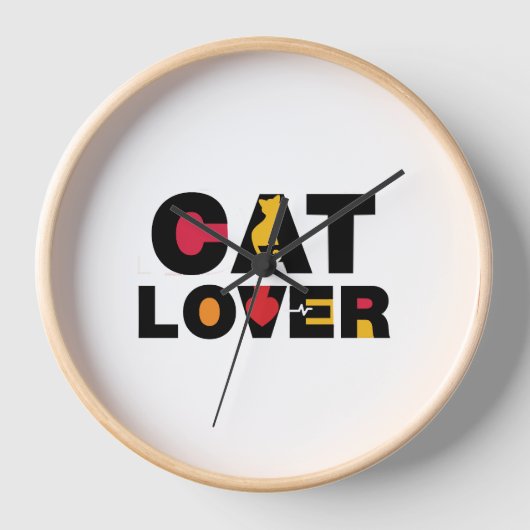 Horloge Amoureux des chats (Recto)