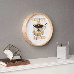 Horloge Amoureux du café – Mignon et cosy pour les amateur