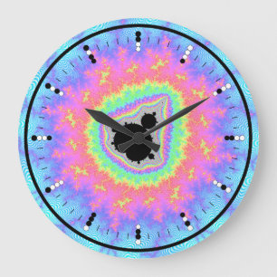 Horloge analogique numérique (binaire) avec Mandel