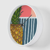 Horloge 'Ananas solitaire' | déco décalée (Angle)