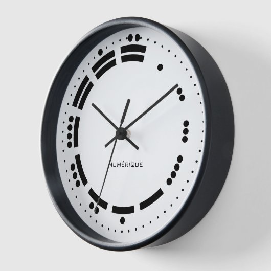Horloge Ancien Noir Blanc Maya Numéros Vector Art (Angle)