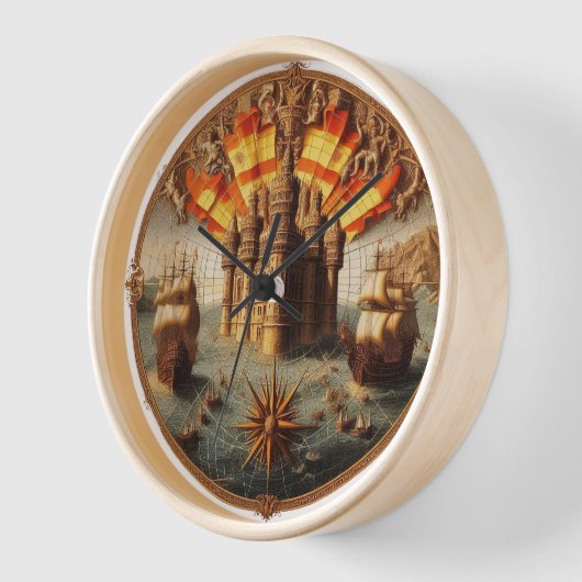 Horloge Ancien voilier espagnol, Carte 4 (Angle)