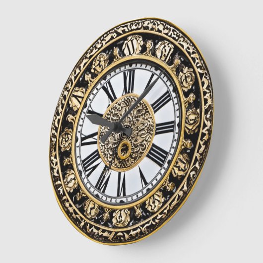 Horloge ancienne ornée (Angle)