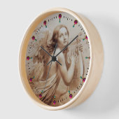 Horloge ANGEL PLAYING LYRA OVER THE CLOUDS Sepia Brown (Angle)