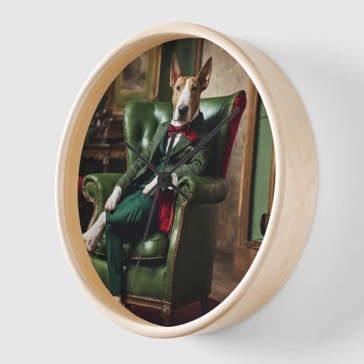 Horloge anglaise Bull Terrier (Angle)