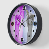Horloge Angle rose de nuit et de jour (Angle)