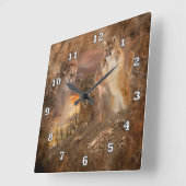 Horloge animale de collage de puma de puma (Angle)