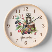 Horloge Animaux forestiers des bois (Recto)