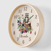 Horloge Animaux forestiers des bois (Angle)