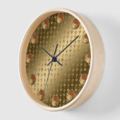 Horloge Année du Rat de Bois (Angle)