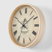 HORLOGE ANTIQUE ROMAN NUMERALS RUSTIC TIME (Angle)