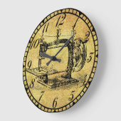 Horloge antique v3 de pièce de couture de machine (Angle)