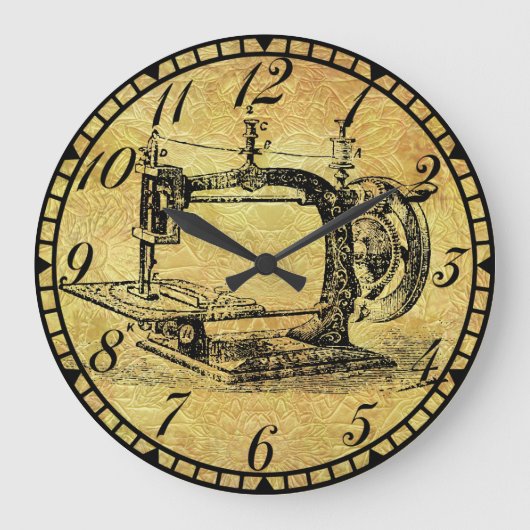 Horloge antique v3 de pièce de couture de machine (Recto)