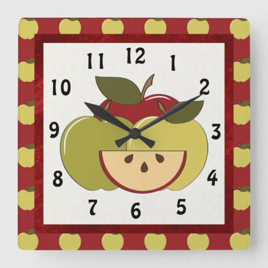 Horloge Apple de cuisine (Recto)