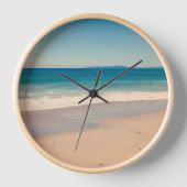 Horloge Aqua Beach Photo Pittoresque (Recto)