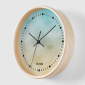 Horloge Aqua et Gold Ombre Foil (Angle)