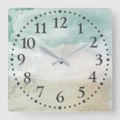 Horloge aquarelle Abstraite (Recto)