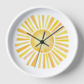 Horloge Aquarelle Sun (Recto)