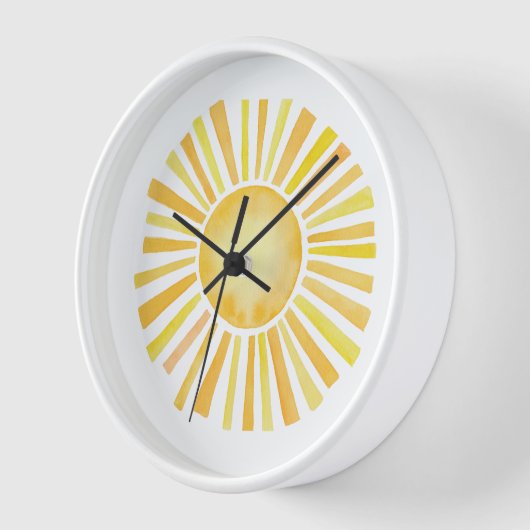 Horloge Aquarelle Sun (Angle)