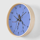 Horloge Araignée en soie dorée (Angle)