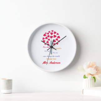 Horloge Arbre grand crayon / Appréciation de l'enseignant