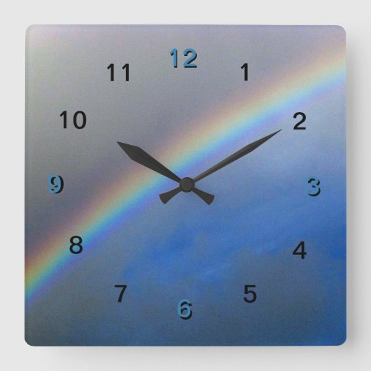Horloge - Arc-en-ciel dans un ciel orageux (Recto)