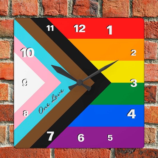 Horloge arc-en-ciel, drapeau arc-en-ciel, LGBTQ /F
