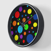 Horloge Arc-en-ciel foncé (Angle)