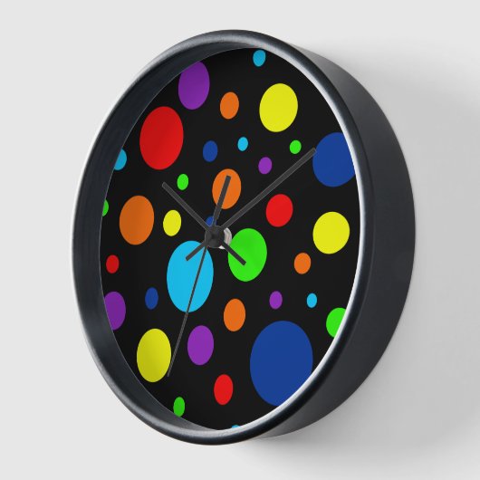 Horloge Arc-en-ciel foncé (Angle)