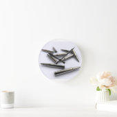 Horloge argentée de balle (Maison)