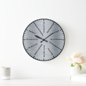 Horloge argentée de sobriété de 12 étapes de sloga (Maison)