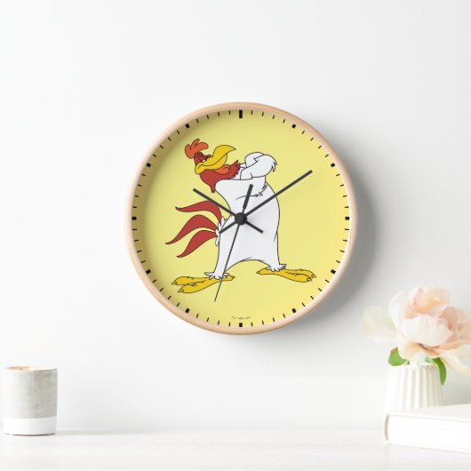 Horloge Armoiries de Foghorn Leghorn franchies (Maison)