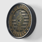 Horloge Army Veteran Tribute Clock (Angle)