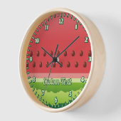 Horloge Arrière - plan de pastèque (Angle)