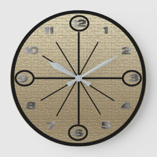 Horloge - Arrière - plan en lin avec des chiffres 